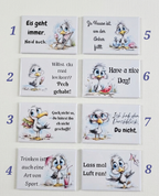 Kühlschrankmagnete mit Spruch & Tiermotiven Weihnachten - Motiv nach Wahl