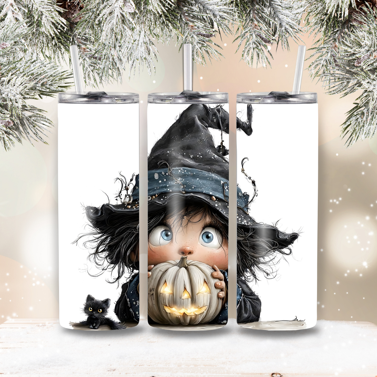 Thermobecher/Tumbler mit weihnachtlichem Motiv