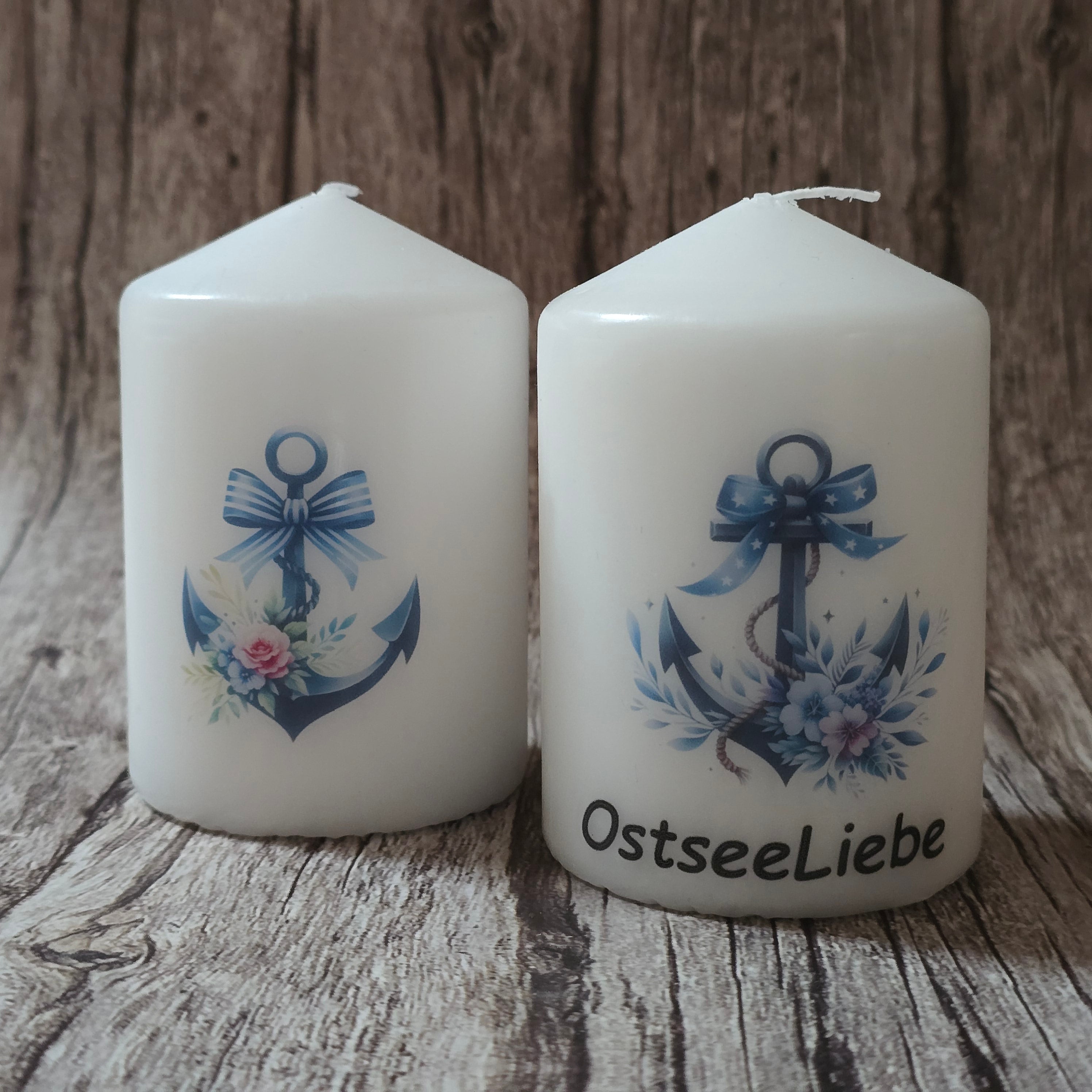 Küsten-Duo im Set : 2er Set handveredelte Gnom-Kerzen ⚓✨