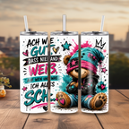 Edelstahl-Tumbler mit Spruch-Dein tägliches Statement für Büro & Alltag