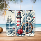 Edelstahl-Tumbler "Küstenliebe"-Dein maritimes Urlaubsgefühl für unterwegs
