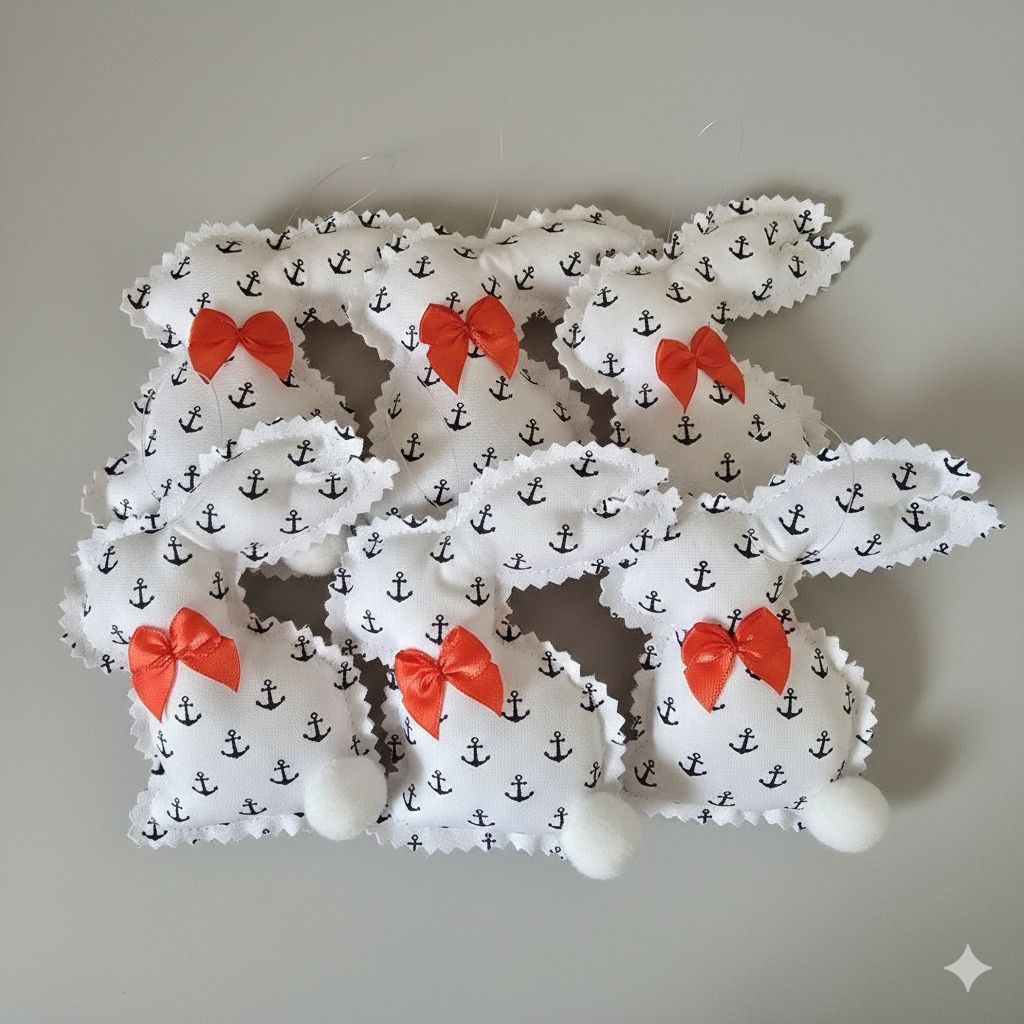handgenähte Küstenhasen - Ankerliebe für dein Osterzuhause 🌊🐇