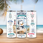 Edelstahl-Tumbler "Küstenliebe"-Dein maritimes Urlaubsgefühl für unterwegs