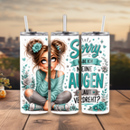 Edelstahl-Tumbler mit Spruch-Dein tägliches Statement für Büro & Alltag