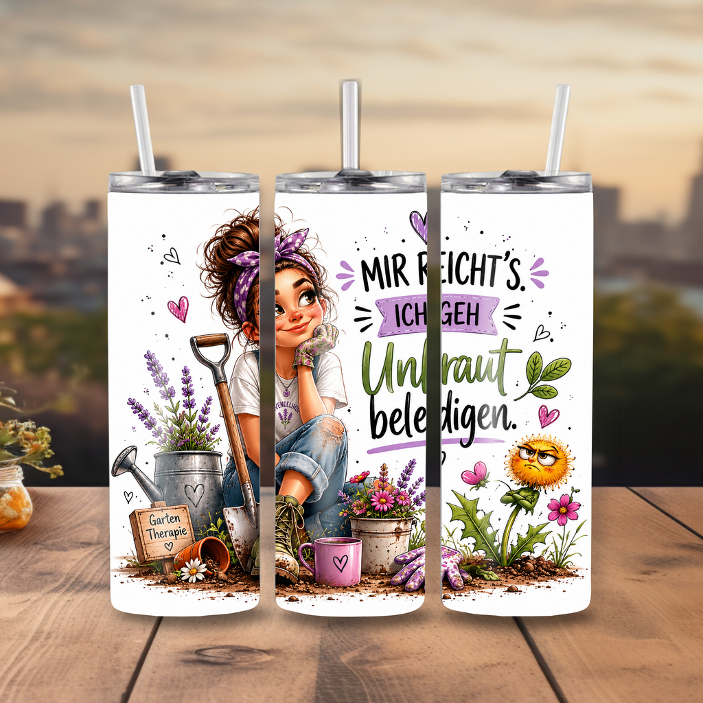 Edelstahl-Tumbler mit Spruch-Dein tägliches Statement für Büro & Alltag