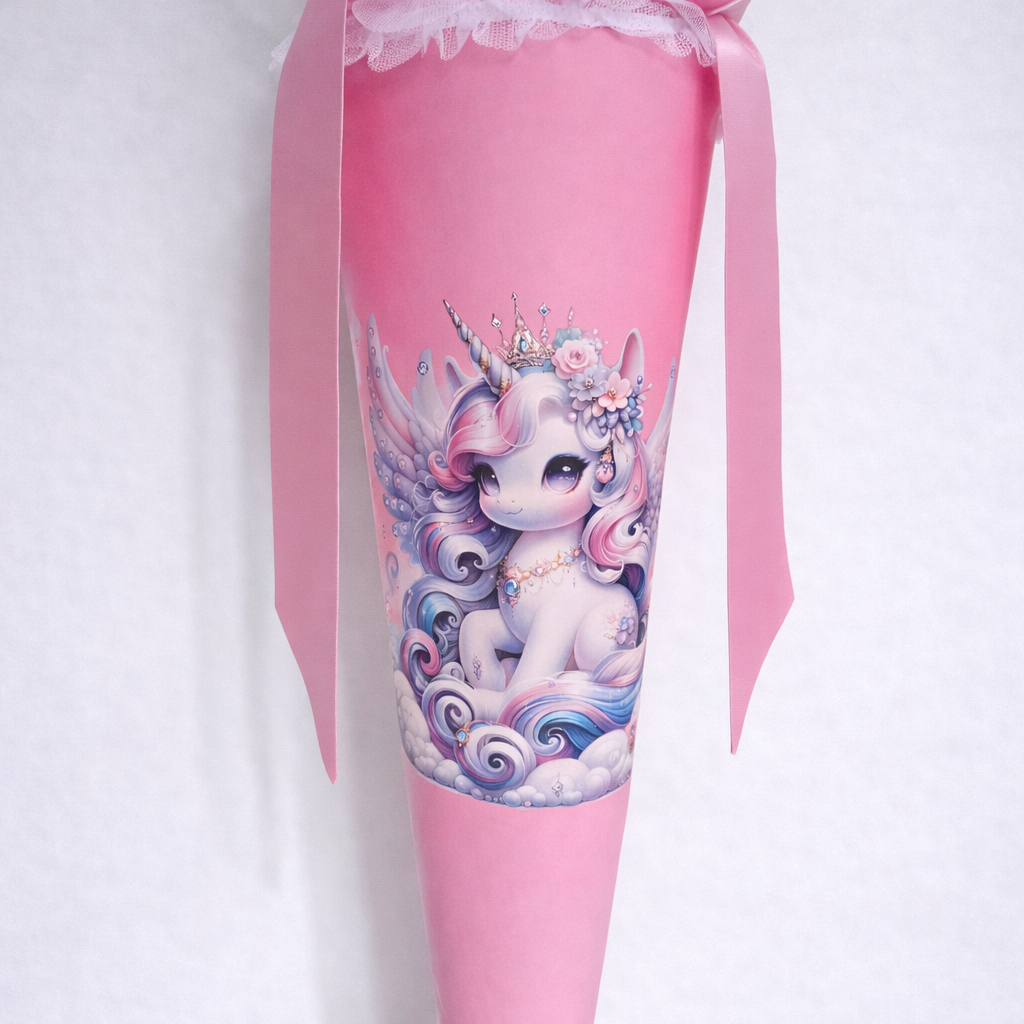 Personalisierte Schultüte Einhorn – zart & märchenhaft 🦄✨
