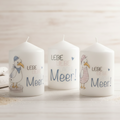 Blockkerzen-Küstenglück-Möwen im 3er Set - handveredelt🌊⚓