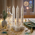 Silvester-Stabkerzen – 3er-Set als Glücksbringer