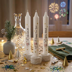 Silvester-Stabkerzen – 3er-Set als Glücksbringer