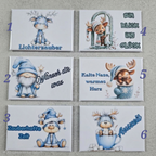 Kühlschrankmagnete mit Spruch & Tiermotiven Weihnachten - Motiv nach Wahl