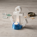 Anker Teelichthalter maritim – Deko Kerzenhalter Küstendesign