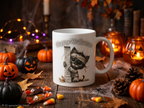 Herbst & Halloween Keramiktasse mit Spruch (330 ml)