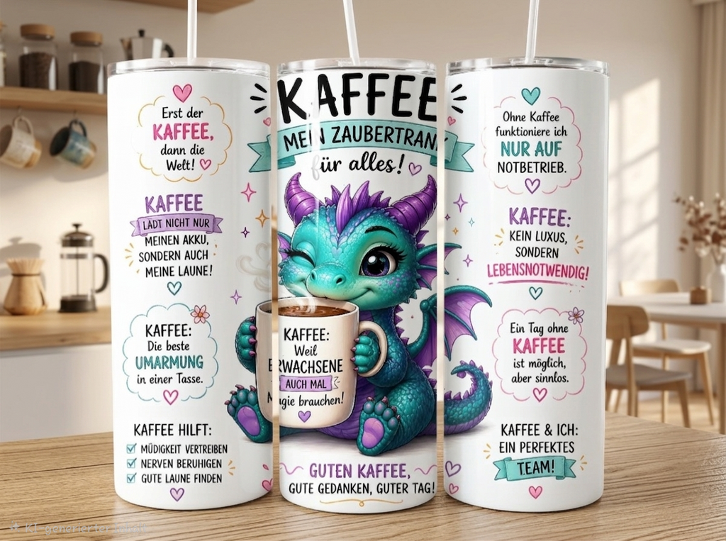 Tumbler/Edelstahl echter- Lieblingsbegleiter für Kaffee & Seele