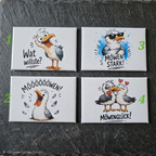 Kühlschrankmagnete mit Spruch & Tiermotiven Weihnachten - Motiv nach Wahl