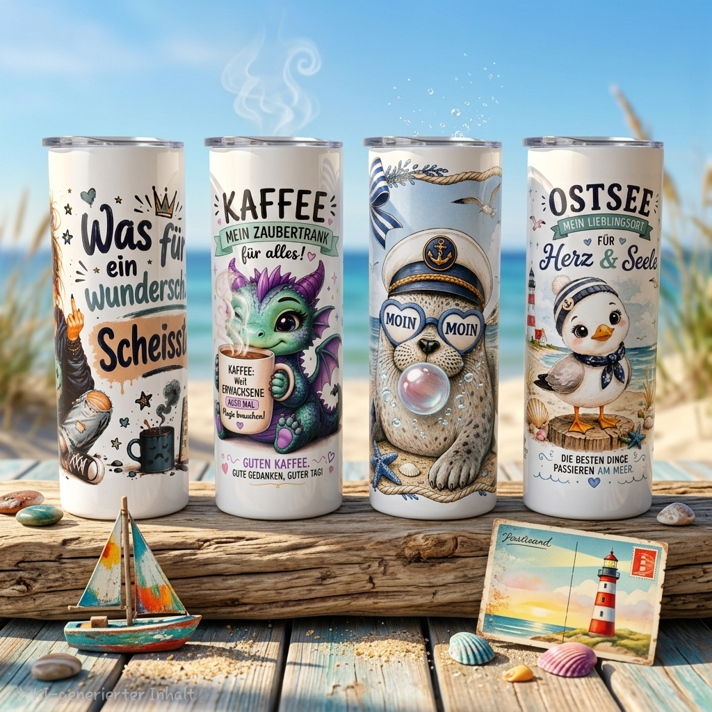 Tumbler/Edelstahl echter- Lieblingsbegleiter für Kaffee & Seele